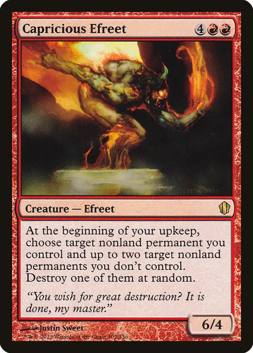 Capricious Efreet [Commander 2013] - MTG Single