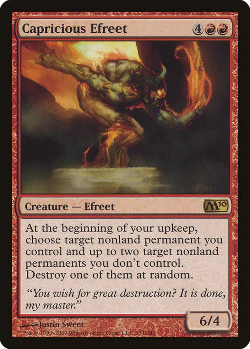 Capricious Efreet [Magic 2010] - MTG Single