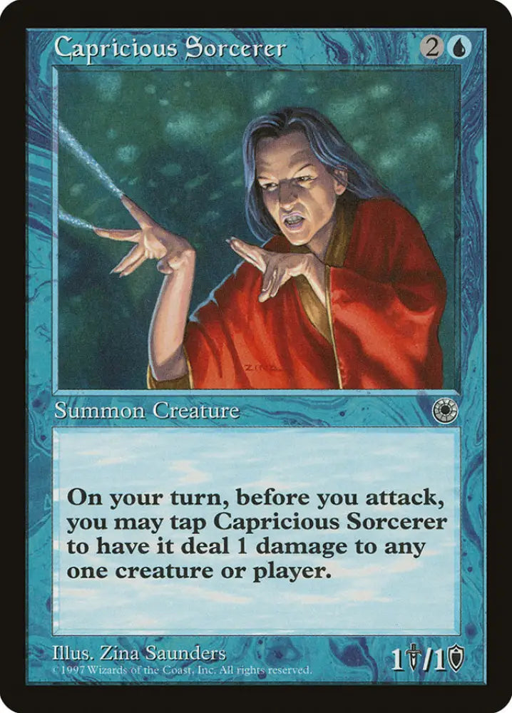 Capricious Sorcerer [Portal] - MTG Single