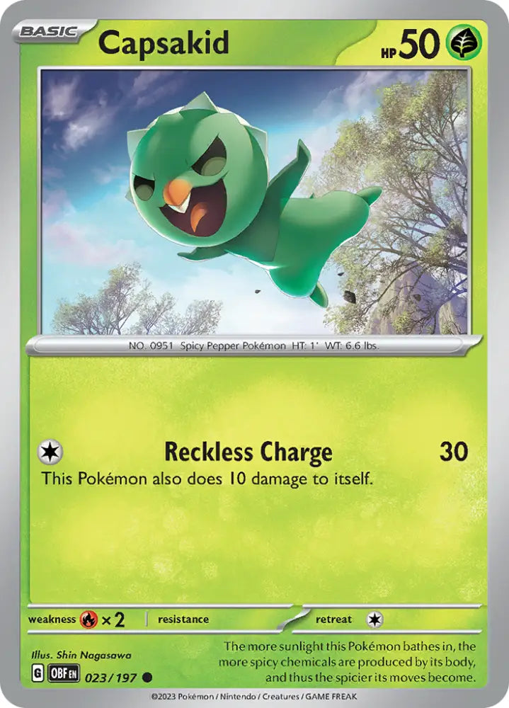 Capsakid (023/197) [Scarlet & Violet: Obsidian Flames] - Pokemon Single
