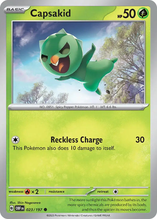 Capsakid (023/197) [Scarlet & Violet: Obsidian Flames] - Pokemon Single