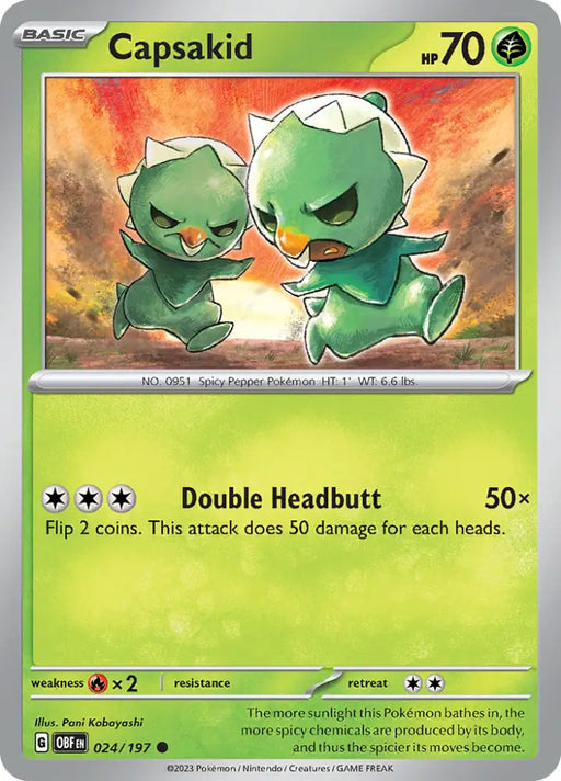 Capsakid (024/197) [Scarlet & Violet: Obsidian Flames] - Pokemon Single