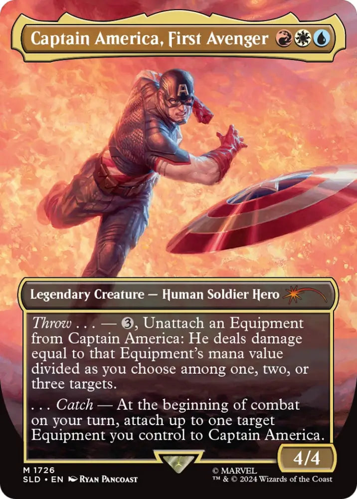 Captain America First Avenger (Rainbow Foil) [Secret Lair Drop Series] - MTG Single