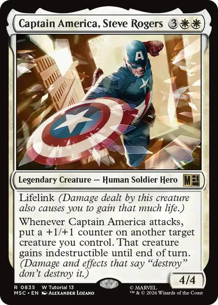 Captain America, Steve Rogers (0835) [Marvel Super Heroes Commander]