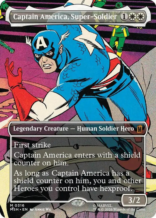 Captain America, Super-Soldier (Borderless) (0316) [Marvel Super Heroes]