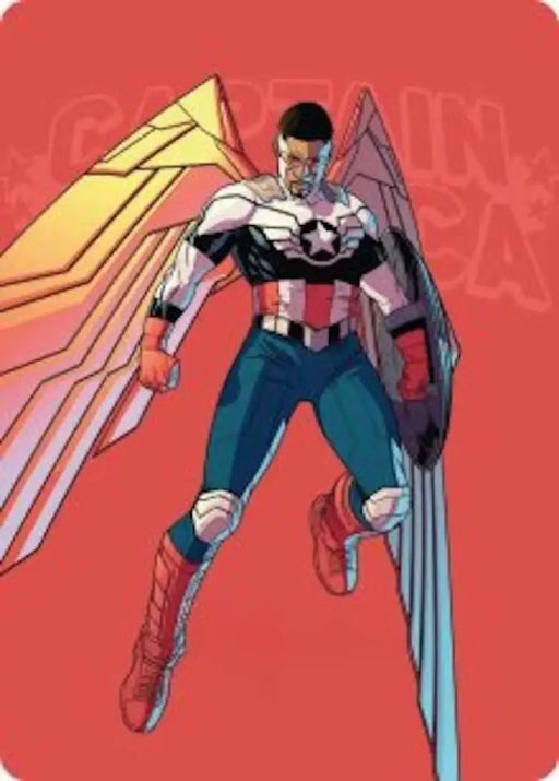 Captain America, Wings of Freedom Art Card (22/45) [Marvel Super Heroes Art Series]