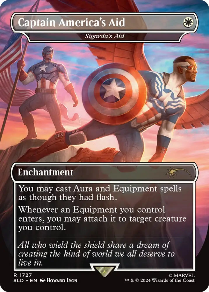 Captain America’s Aid - Sigarda’s Aid [Secret Lair Drop Series] - MTG Single