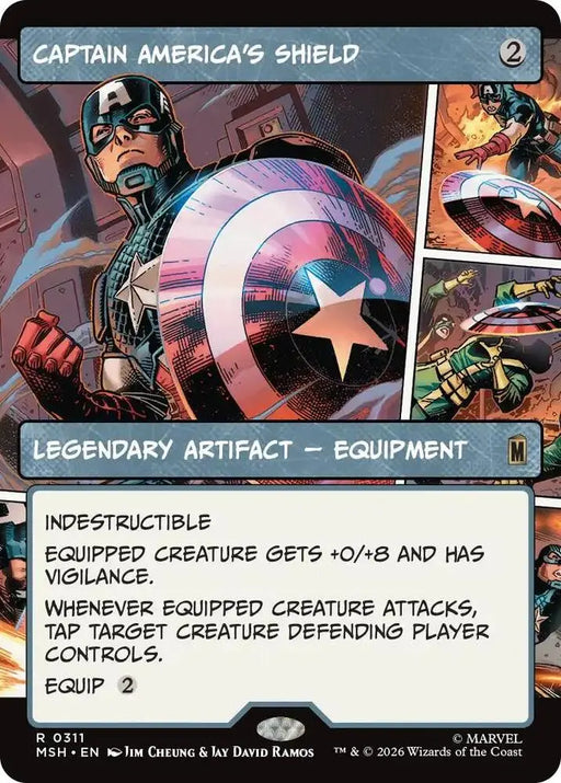 Captain America's Shield (Borderless) (0311) [Marvel Super Heroes]