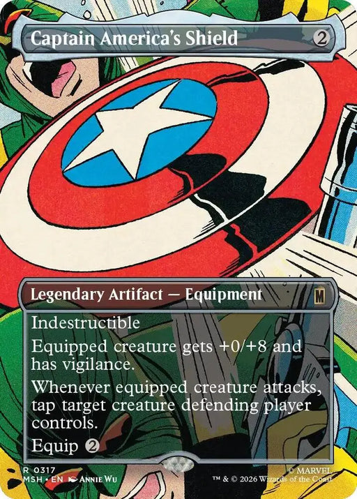 Captain America's Shield (Borderless) (0317) [Marvel Super Heroes]