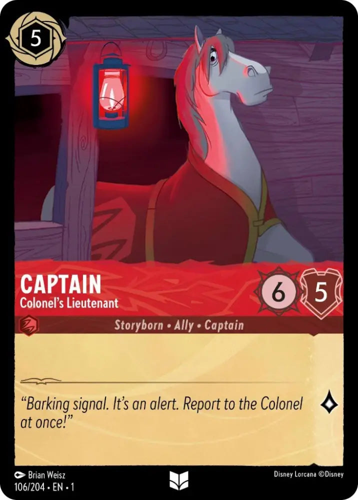 Captain - Colonel’s Lieutenant (106/204) [The First Chapter] - Lorcana Single
