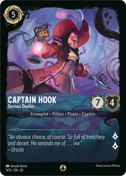 Captain Hook - Devious Duelist (3/31) [Illumineer’s Quest: Deep Trouble] - Lorcana Single