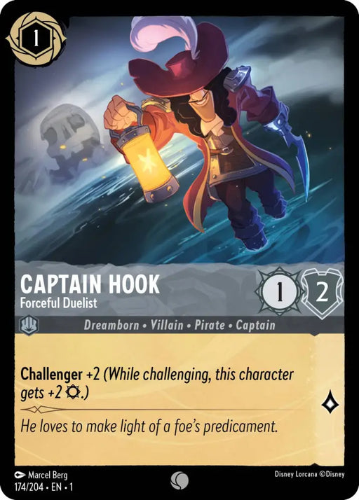 Captain Hook - Forceful Duelist (174/204) [The First Chapter] - Lorcana Single