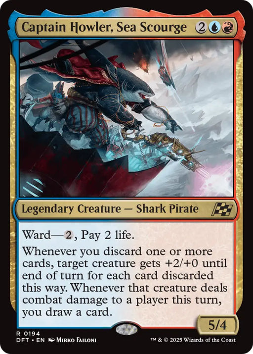 Captain Howler Sea Scourge [Aetherdrift] - MTG Single