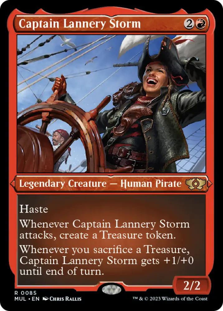 Captain Lannery Storm (Foil Etched) [Multiverse Legends] - MTG Single