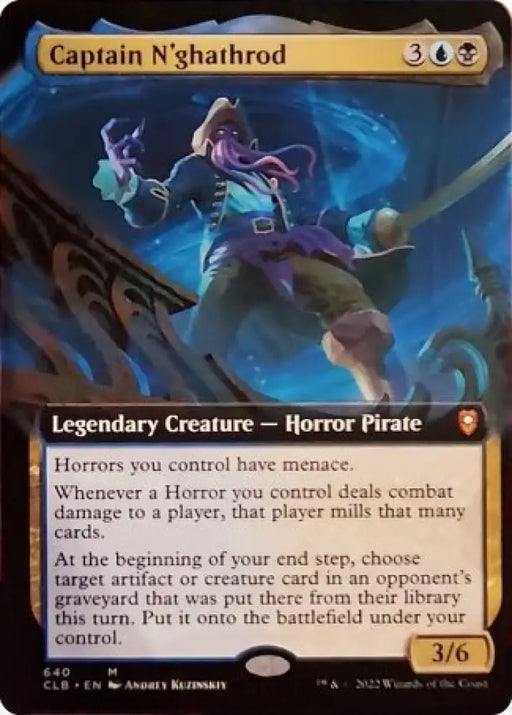 Captain N’ghathrod (Extended Art) [Commander Legends: Battle for Baldur’s Gate] - MTG Single