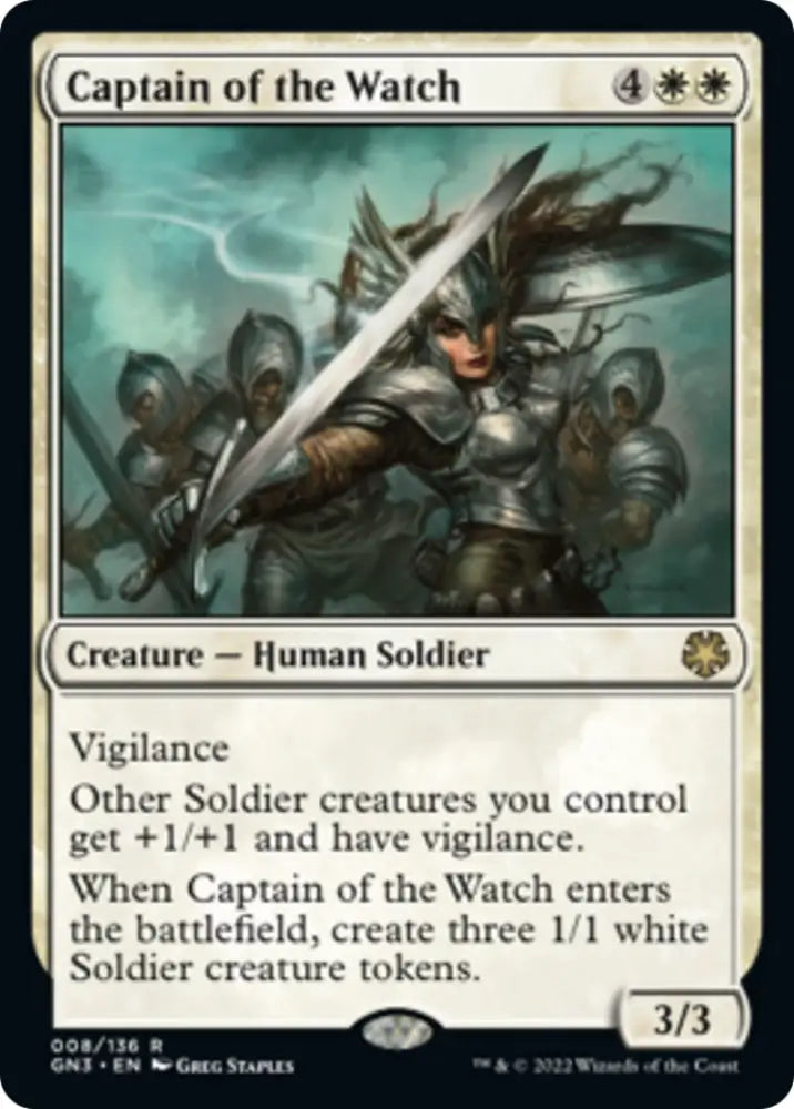 Captain of the Watch [Game Night: Free-for-All] - MTG Single