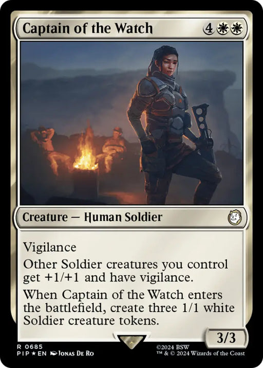 Captain of the Watch (Surge Foil) [Fallout] - MTG Single