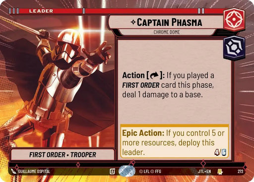 Captain Phasma - Chrome Dome (Hyperspace) (272) [Jump to Lightspeed] - Star Wars: Unlimited Single