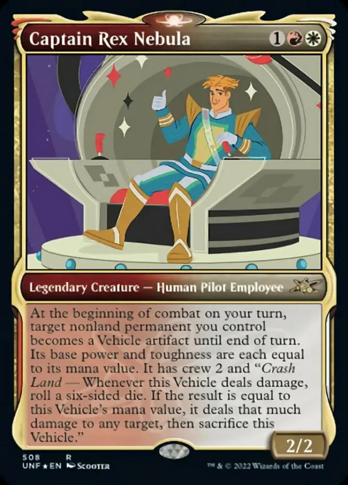 Captain Rex Nebula (Showcase) (Galaxy Foil) [Unfinity] - MTG Single