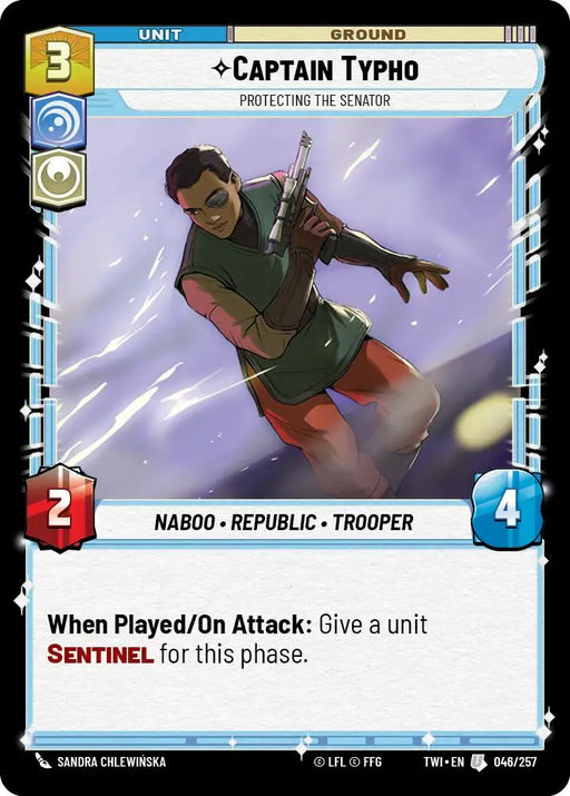 Captain Typho - Protecting the Senator (046/257) [Twilight of the Republic] - Star Wars: Unlimited Single
