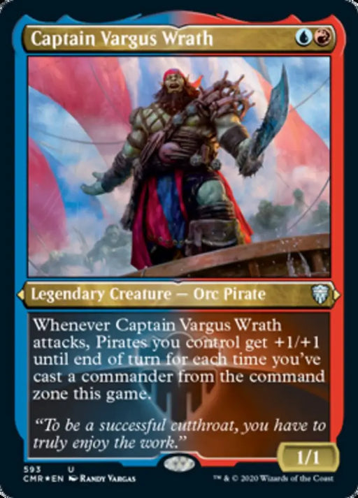 Captain Vargus Wrath (Etched) [Commander Legends] - MTG Single