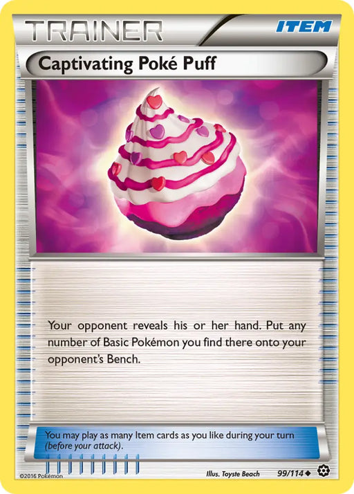 Captivating Poke Puff (99/114) [XY: Steam Siege] - Pokemon Single
