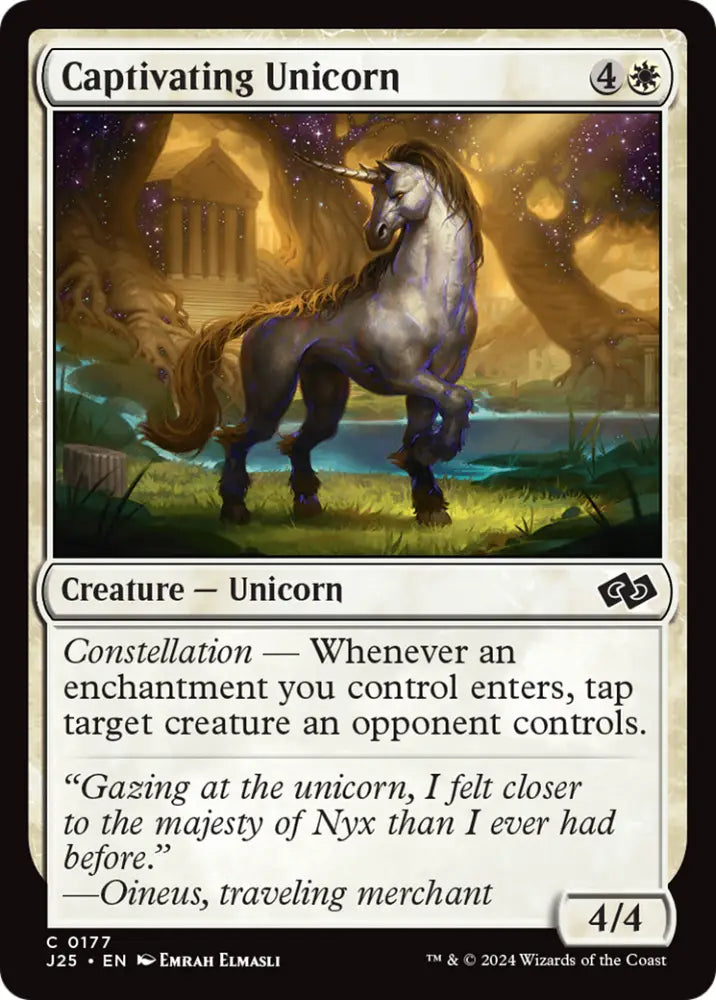 Captivating Unicorn [Foundations Jumpstart] - MTG Single