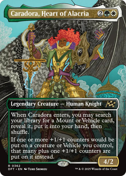 Caradora Heart of Alacria (Borderless) [Aetherdrift] - MTG Single