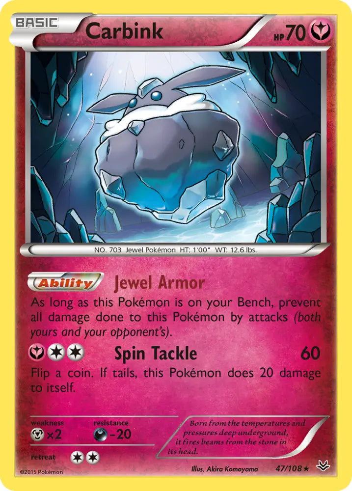Carbink (47/108) [XY: Roaring Skies] - Pokemon Single