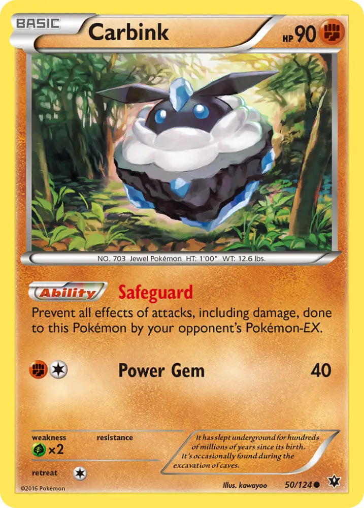 Carbink (50/124) [XY: Fates Collide] - Pokemon Single