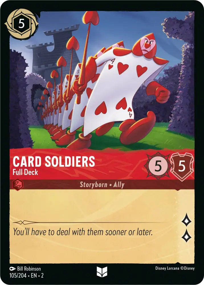 Card Soldiers - Full Deck (105/204) [Rise of the Floodborn] - Lorcana Single