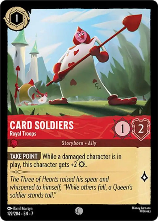 Card Soldiers - Royal Troops (129/204) [Archazia’s Island] - Lorcana Single