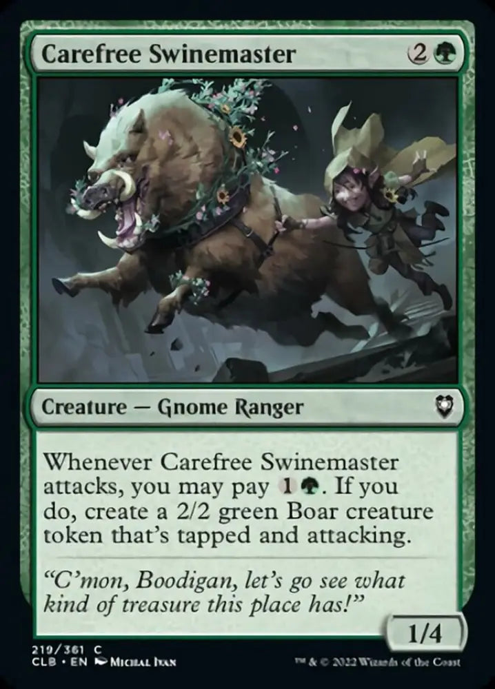 Carefree Swinemaster [Commander Legends: Battle for Baldur’s Gate] - MTG Single