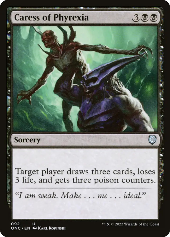 Caress of Phyrexia [Phyrexia: All Will Be One Commander] - MTG Single