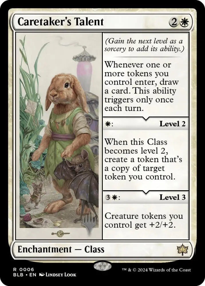 Caretaker’s Talent (Promo Pack) [Bloomburrow Promos] - MTG Single