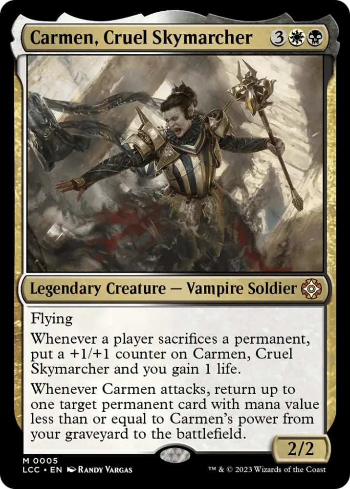 Carmen Cruel Skymarcher [The Lost Caverns of Ixalan Commander] - MTG Single