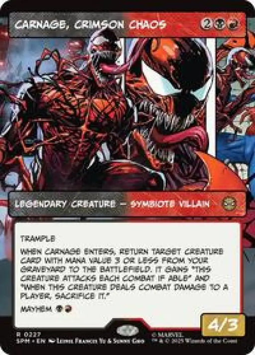 Carnage, Crimson Chaos (Borderless) (227) [Marvel's Spider-Man]