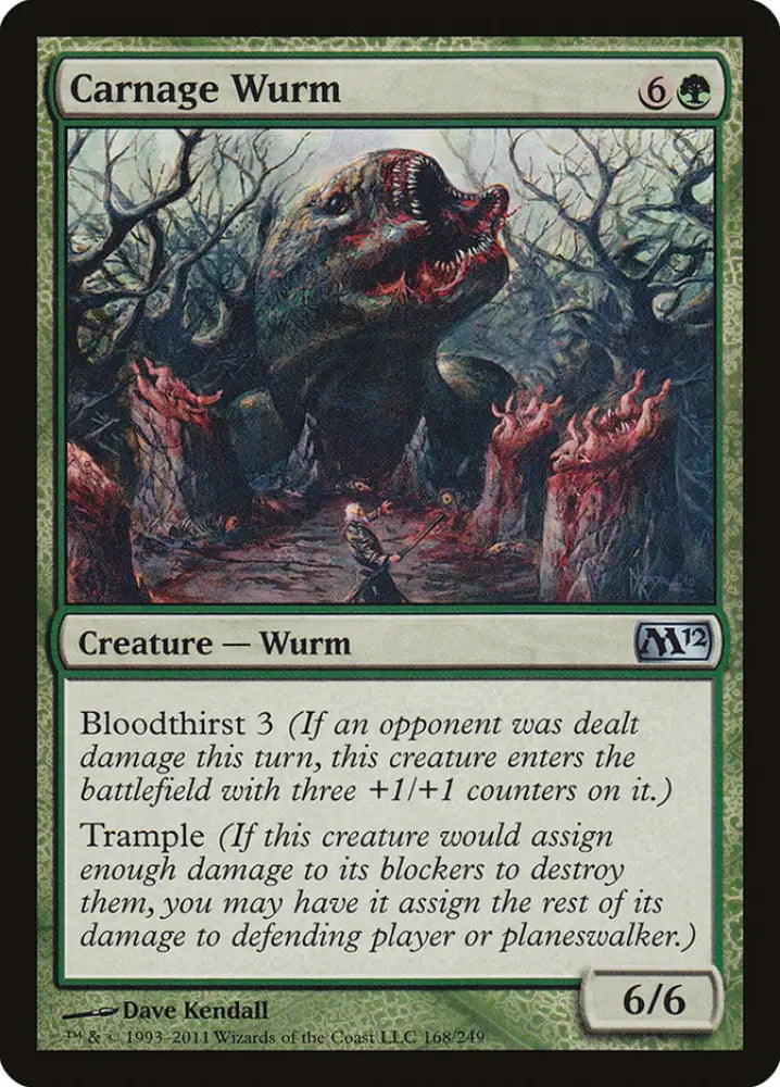 Carnage Wurm [Magic 2012] - MTG Single