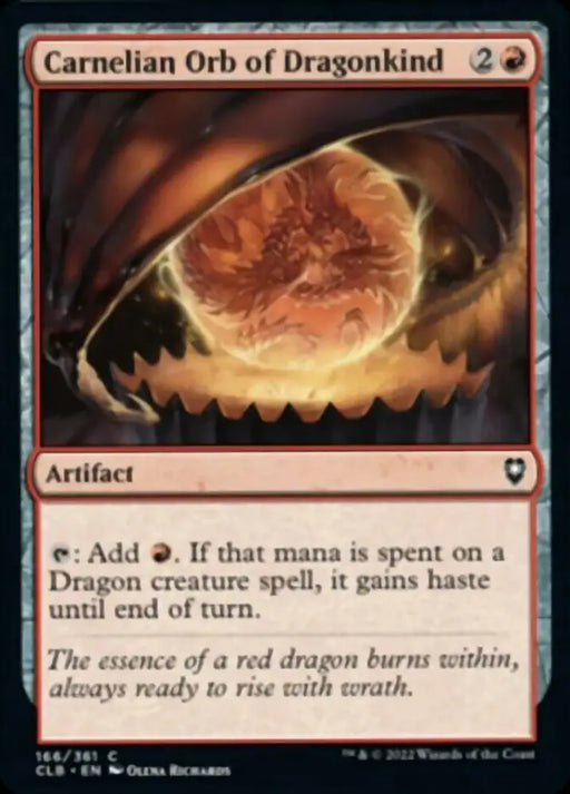Carnelian Orb of Dragonkind [Commander Legends: Battle for Baldur’s Gate] - MTG Single