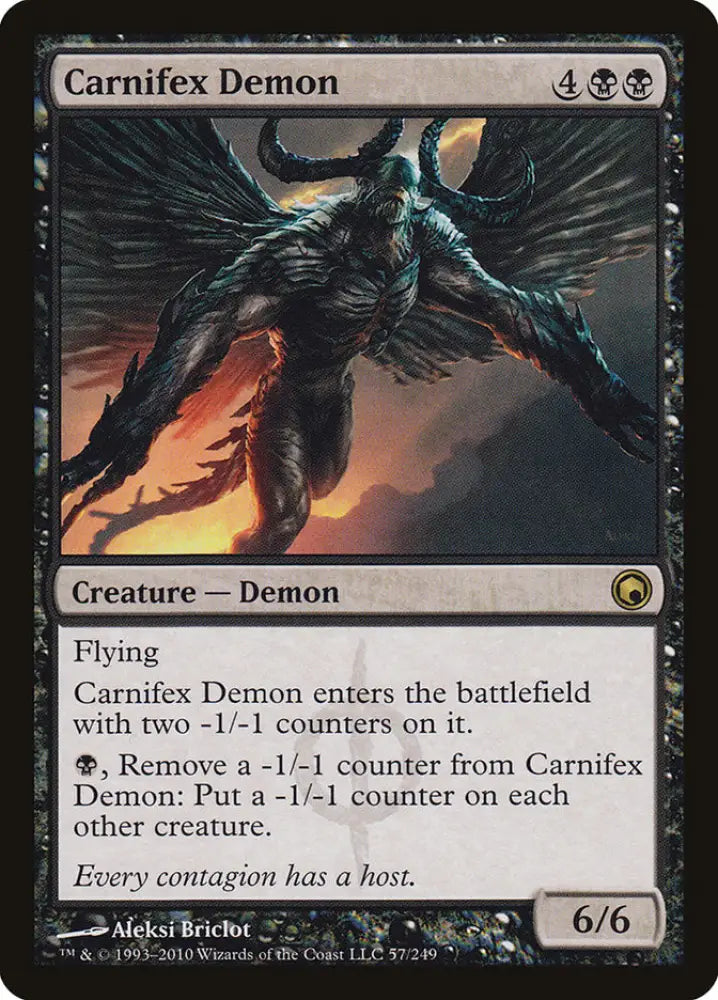 Carnifex Demon [Scars of Mirrodin] - MTG Single