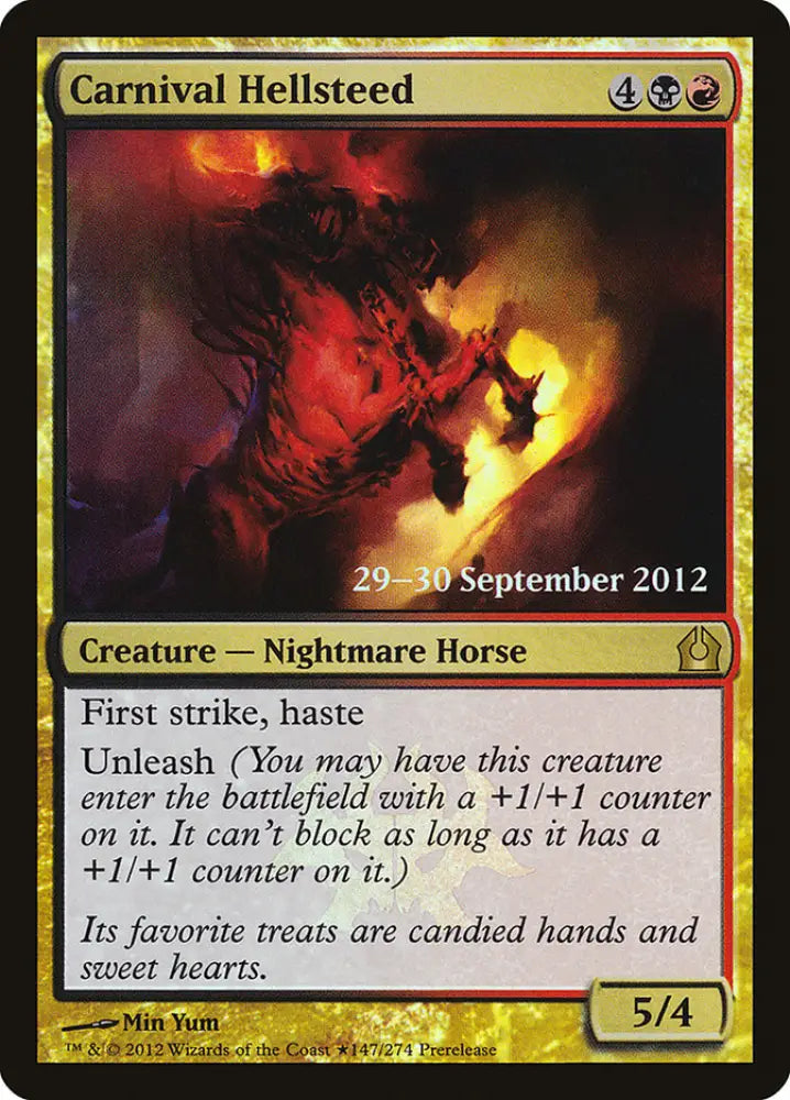 Carnival Hellsteed [Return to Ravnica Prerelease Promos] - MTG Single