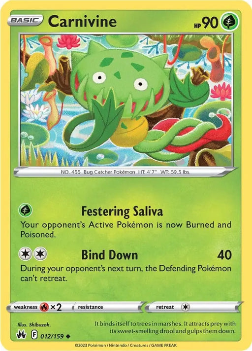 Carnivine (012/159) [Sword & Shield: Crown Zenith] - Pokemon Single