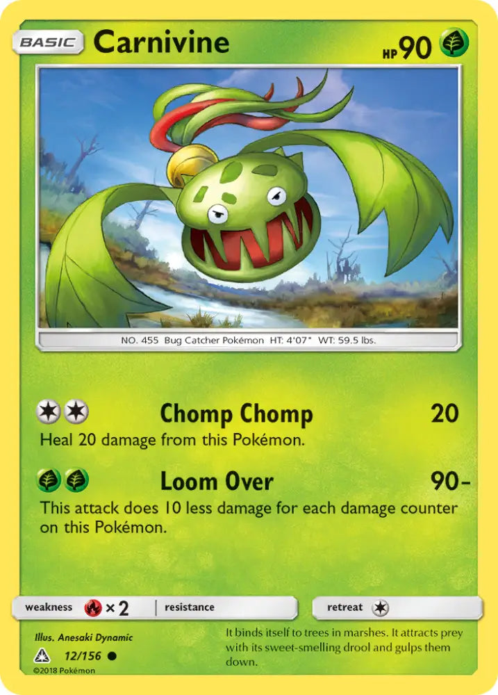 Carnivine (12/156) [Sun & Moon: Ultra Prism] - Pokemon Single