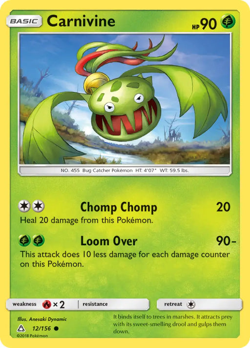Carnivine (12/156) [Sun & Moon: Ultra Prism] - Pokemon Single