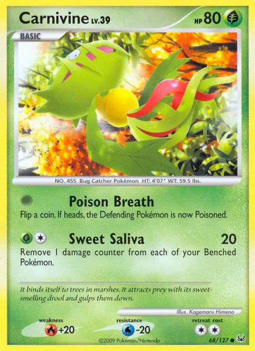 Carnivine (68/127) [Platinum: Base Set] - Pokemon Single