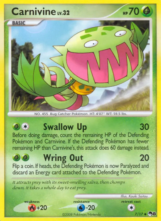 Carnivine (7/17) [POP Series 8] - Pokemon Single
