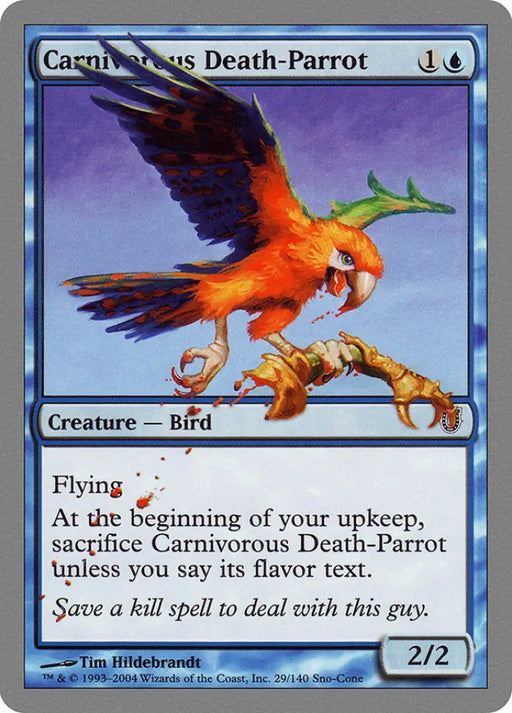 Carnivorous Death-Parrot [Unhinged] - MTG Single