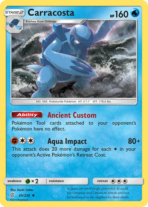 Carracosta (45/236) [Sun & Moon: Unified Minds] - Pokemon Single