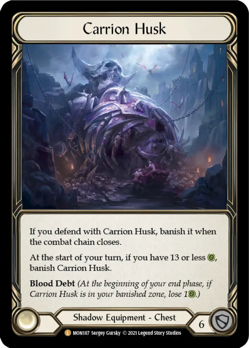 Carrion Husk [Monarch 1st Edition] 1st Edition Cold Foil - Flesh And Blood Single