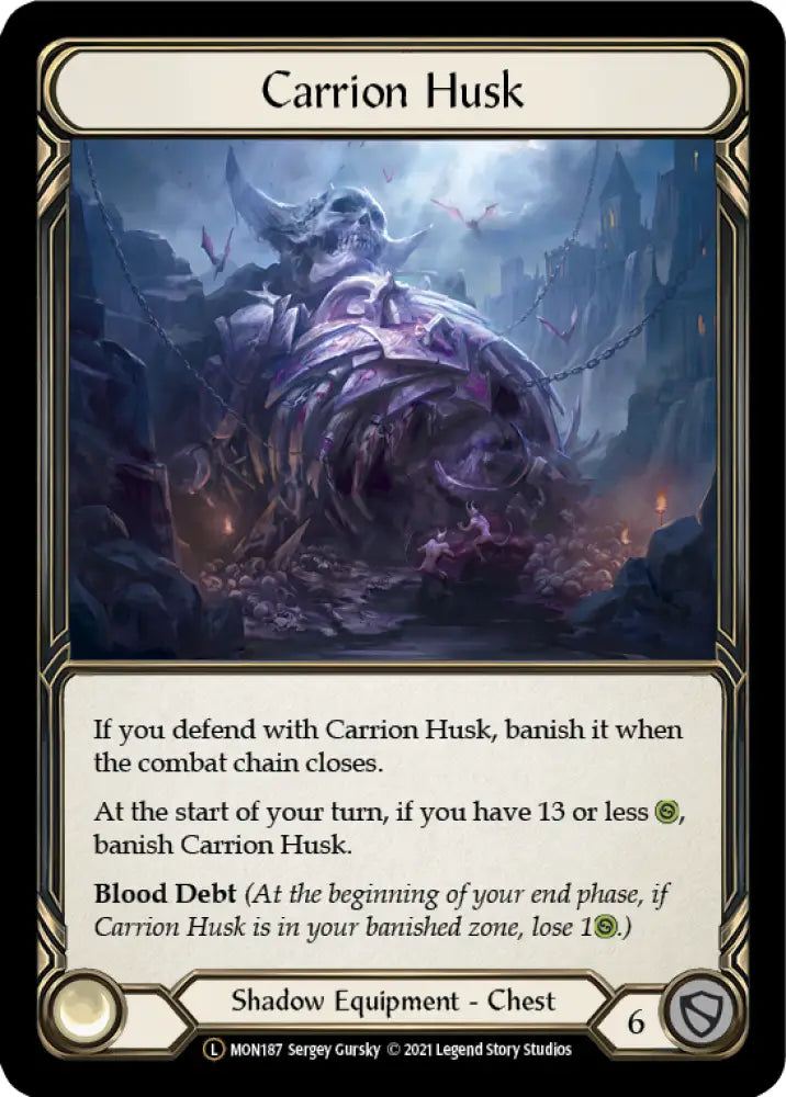 Carrion Husk [Monarch Unlimited] Unlimited Rainbow Foil - Flesh And Blood Single